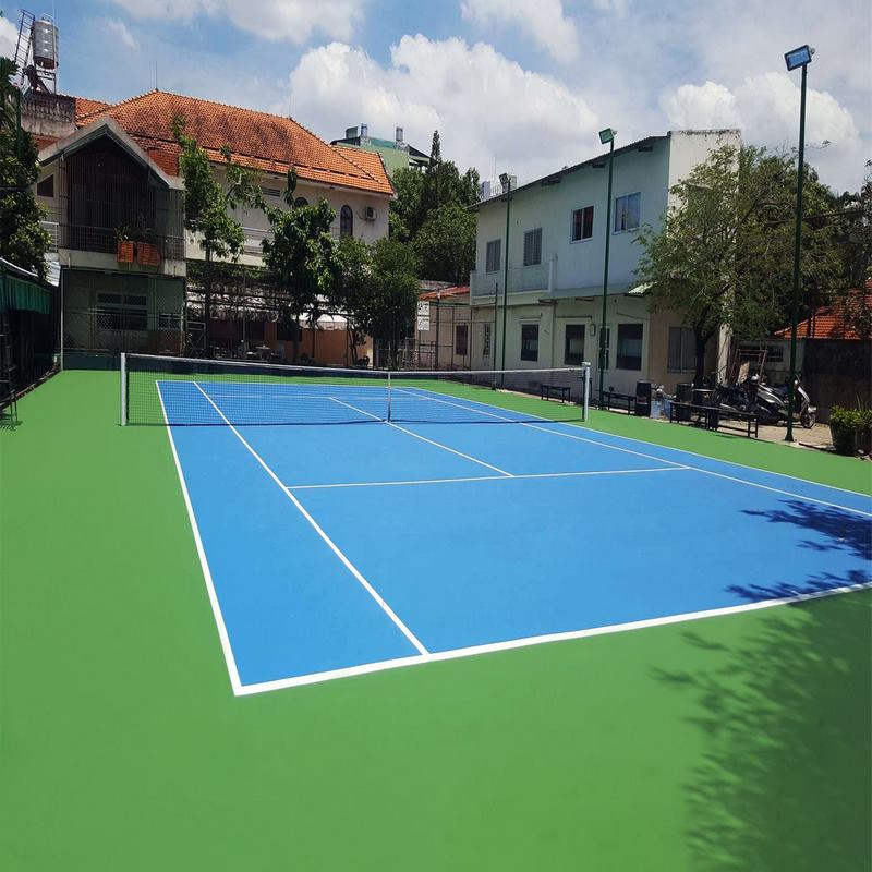 Sơn sân tennis đảm bảo có độ bám dính cao