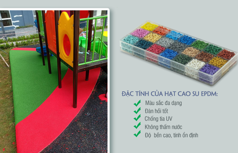 Hạt cao su EPDM sở hữu đặc tính nổi bật, sử dụng phổ biến tại nhiều lĩnh vực